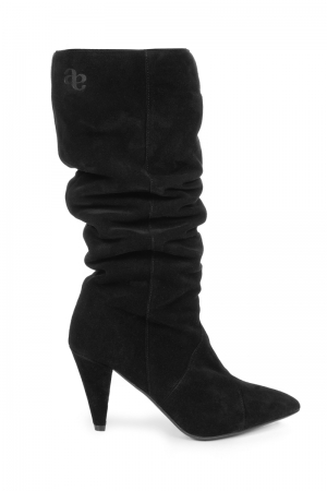 BLACK SUEDE LEATHER BOOTS BL01